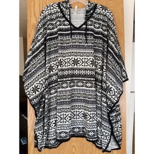 EUC | Diva D Fair Isle Patterned Plus Size Poncho